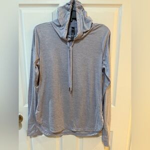 GAIAM Heather Gray Long Sleeve Top w hood